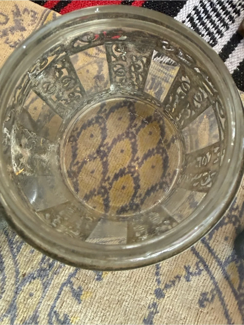 C. Late 1800’s Glass with German Silver Overlau